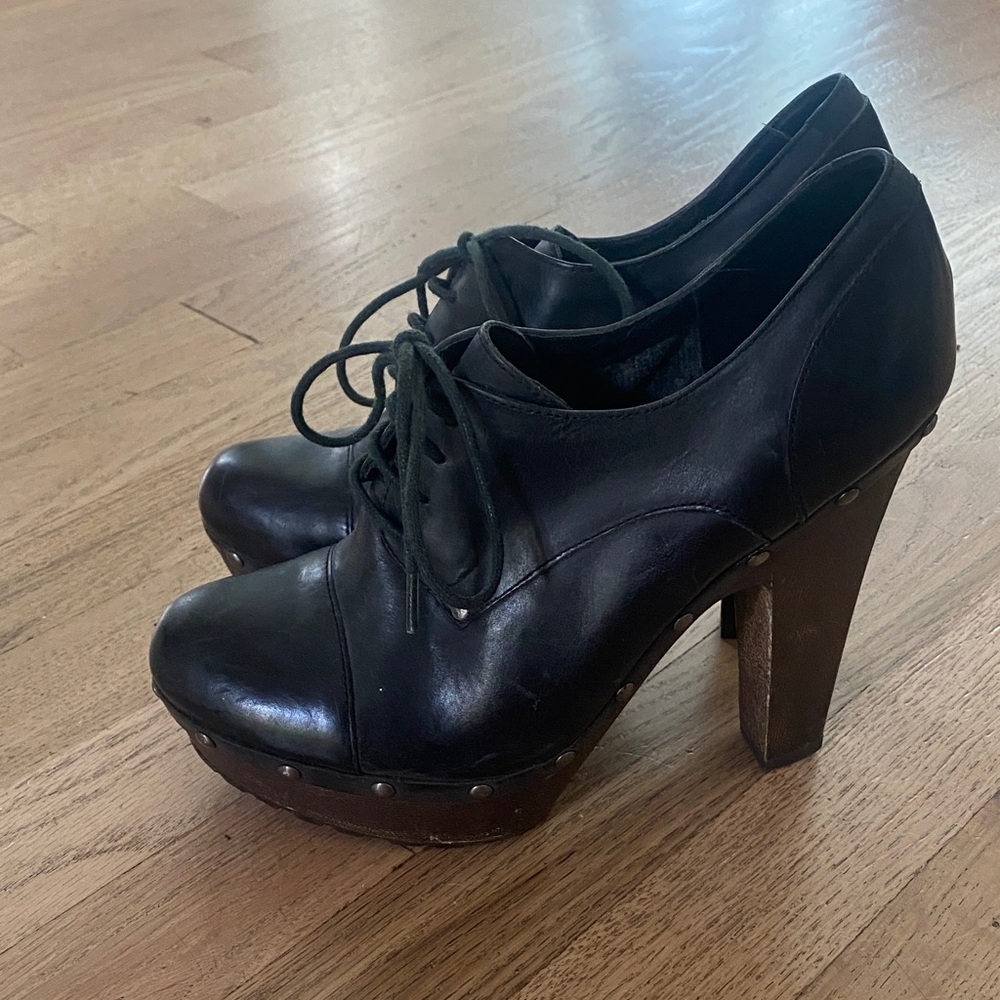 Sam Edelman Black Platform Heels